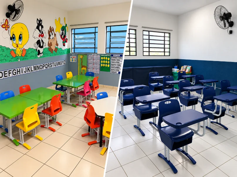 Sala de aula do Colégio Ipê